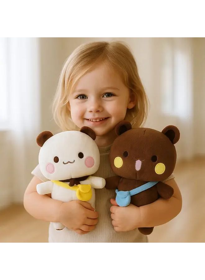 White Bear Plush Crossbody Bag Soft Polyester Stuffed Animal with Heart Eyes Perfect for Christmas Valentine - Image 5